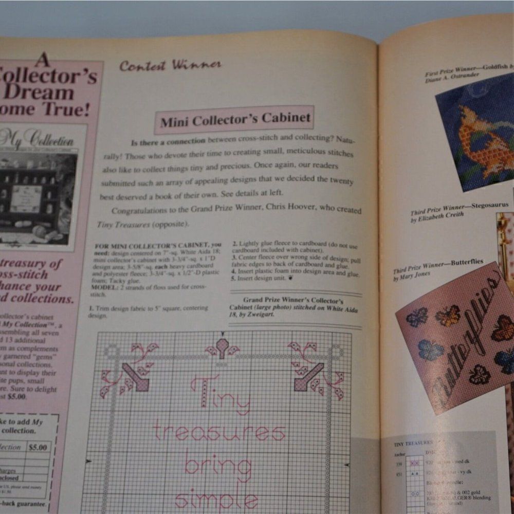 Cross Stitch And Country Crafts 1990 Patterns - Picture 9 of 9